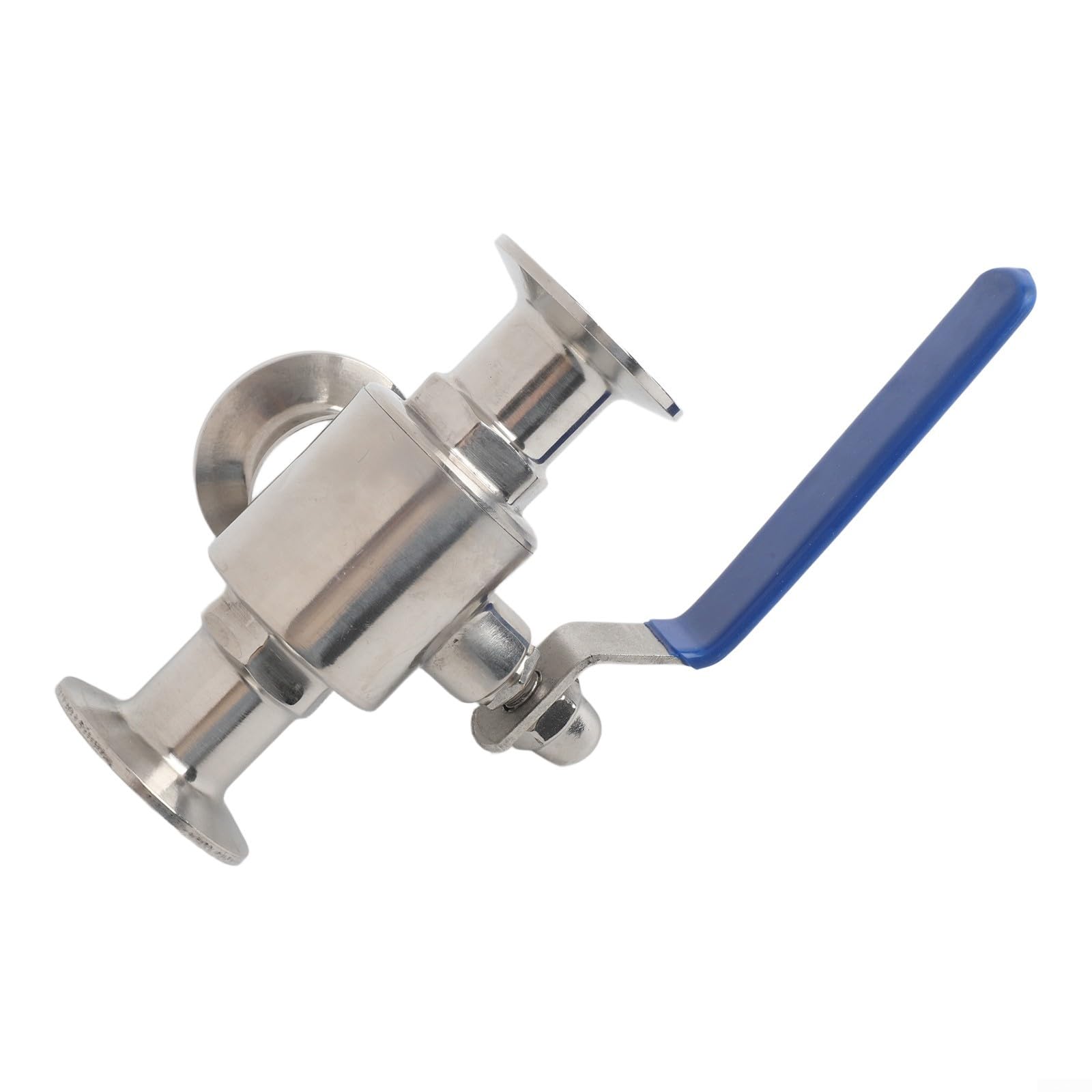 Valvola a sfera sanitaria da 1 pollice Tri Clamp a 3 vie L-Port Acciaio inossidabile Valvola a sfera in acciaio inossidabile 1 pollice Tri Clamp Passaggio completo Valvola a sfera a 3 vie 1 pollice