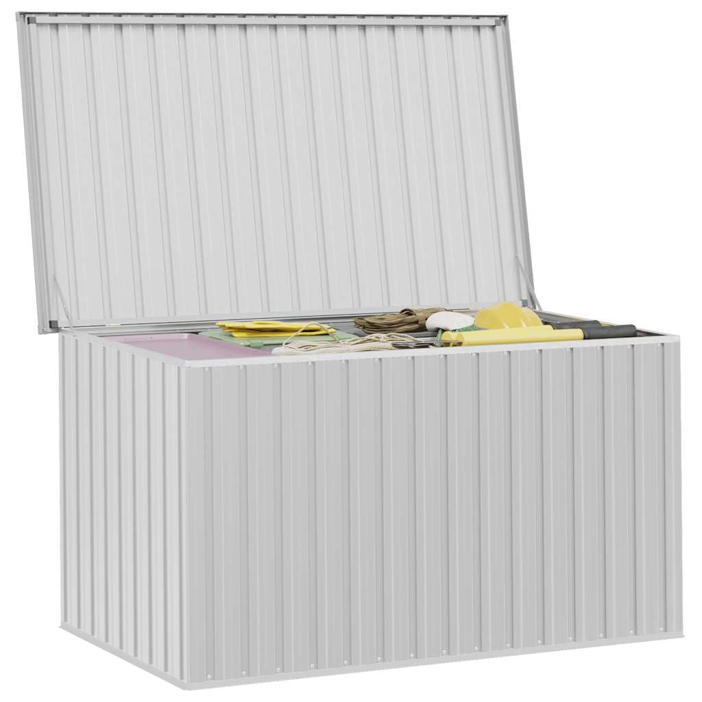 Cassapanca da giardino grigio, 171 x 99 x 93 cm, resistente alle intemperie, per cuscini, coperte, attrezzi da giardino e accessori, robusta, spaziosa cassapanca per terrazza, balcone e