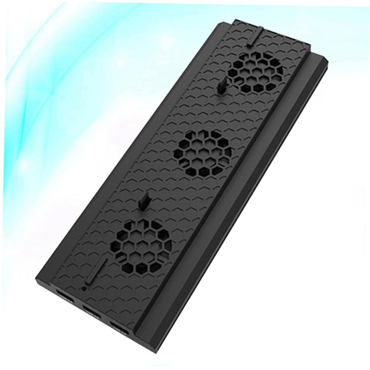 HEMOTON Ventilatore Di Raffreddamento Verticale Per Console Da Gioco Supporto Con Porte Usb e Controllo Della Temperatura Compatibile Con Nero