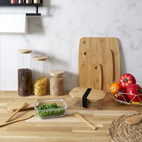 COOK CONCEPT - KA4373 Bocal Haut En Verre Avec Couvercle En Silicone - Conçu Pour Conservation et Stockage - Réutilisable - Transparent - Capacité 2 Litres