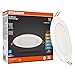 Sylvania TruWave White Disklight Retrofit Kit in. W LED Canless Recessed Downlight 16 W