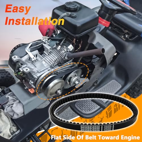 Image of EVRBUL 3PCS Reinforced 30 Series Go Kart Drive Belts Compatible with Manco 5959 / Comet 203589 and Most Manco, American Sportworks and Ken-bar Karts with 5hp-7hp Engines