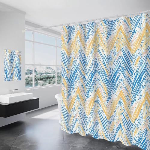 Rideau de douche tissu polyester imperméable 150 x 180 cm lavable