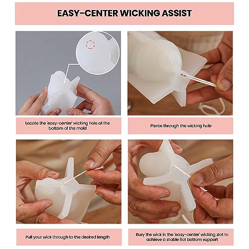 Boowan Nicole Snowy Friends - Stampi per candele