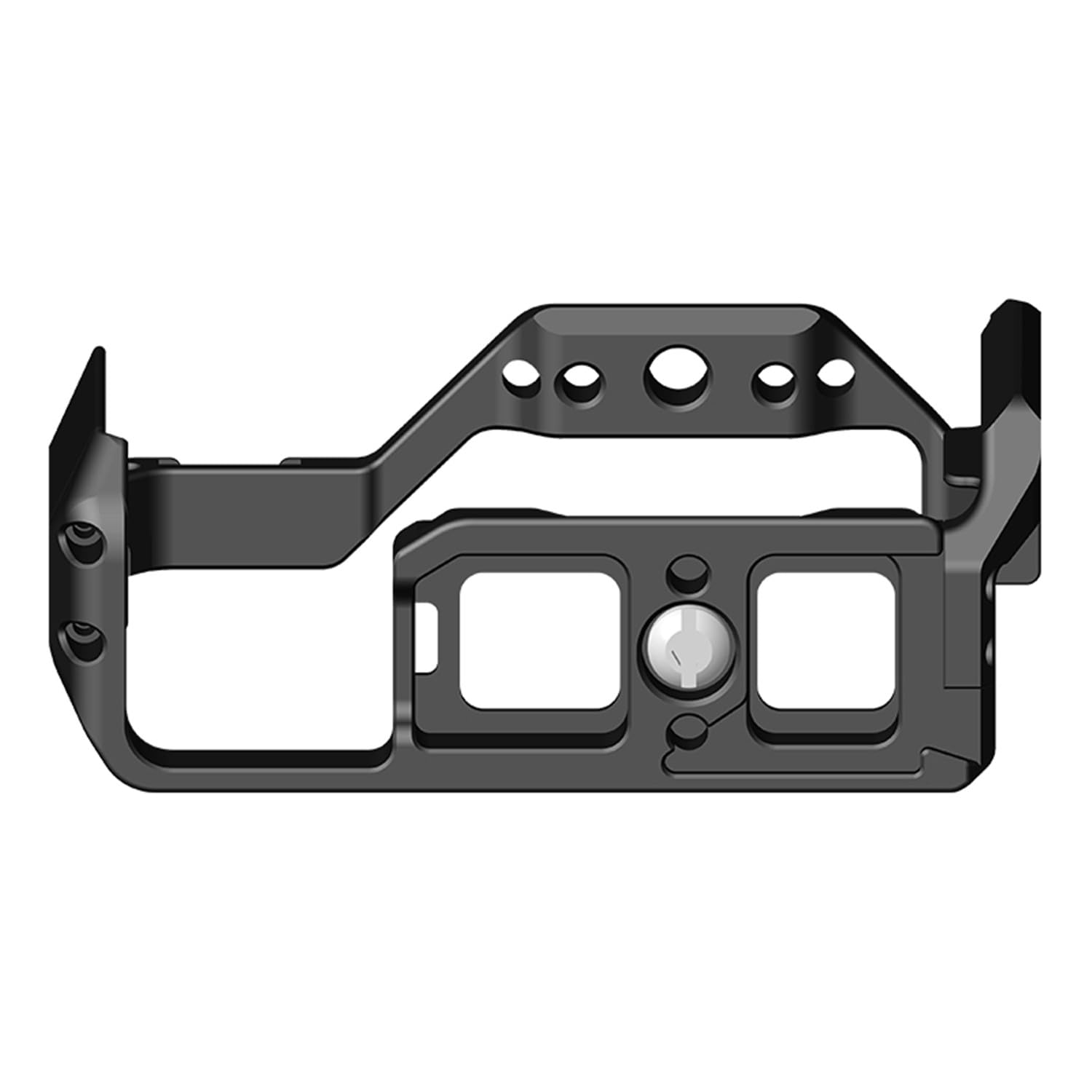 Gabbia ZV-E10 II, gabbia per fotocamera Alpha ZV-E10 ii/ZVE10 ii, con blocco tracolla per fotocamera e morsetti per cavi HDMI/SDI/USB-A/USB-C/Type-C, supporto cavo di diametro 2 ~ 6 mm
