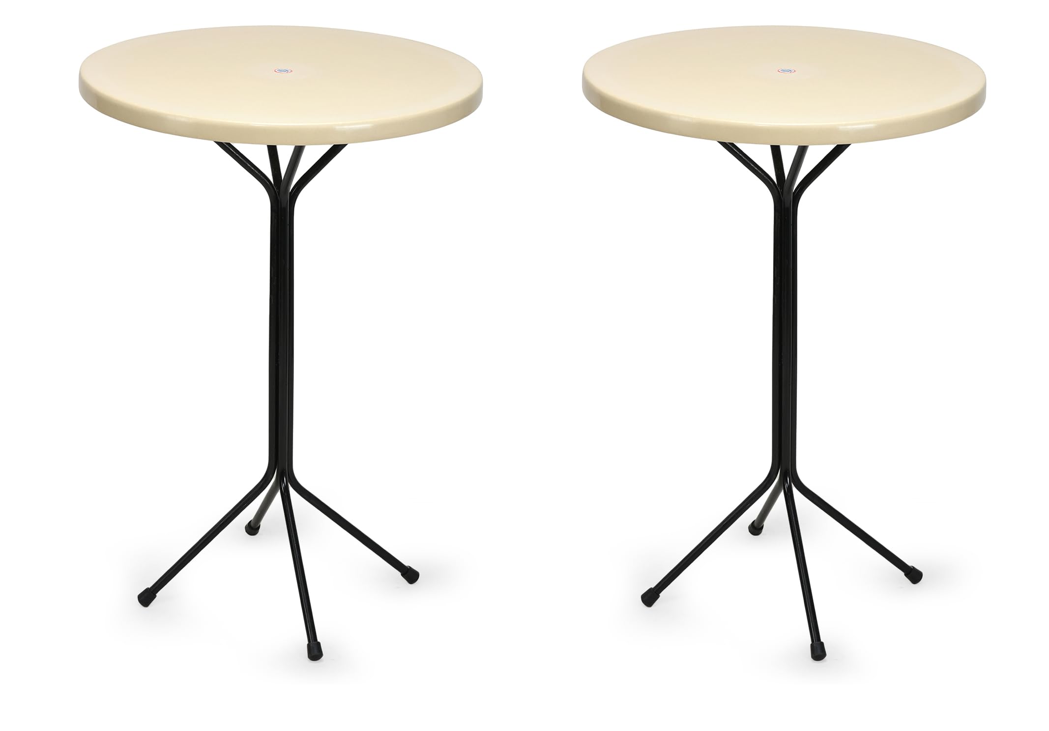 P P CHAIR Dining Table Restaurant Cafe Table Coffee Table Multipurpose Table Portable Coffee Table Easy to Assemble (2, Beige, for Standing Person)-image-15
