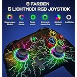 Switch Controller - Kabellos Controller für Switch/Lite/OLED Konsole - Switch Controller mit Cooles RGB Look, Programmierbare/Turbo/Aufwachfunktion, Präzise Joysticks, Dual Motors Vibration – Bild 2