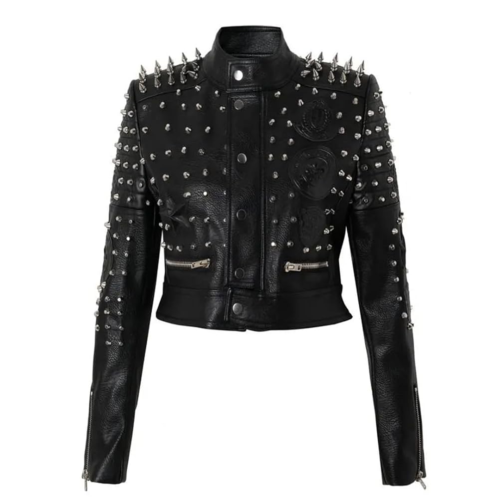 ジャケット・アウター Stand collar leather jacket Mens Casual Stand Collar Leather Jacket Motorcycle Slim Fit