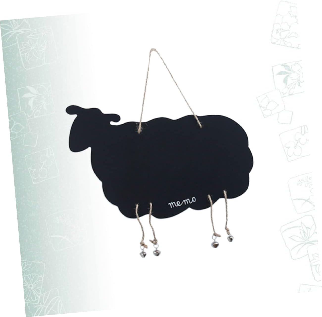 Cabilock Wooden Double-Sided Blackboard Pendant Sheep Design for Home Decor Versatile Message Board for Notices and Wall Hanging Decorations