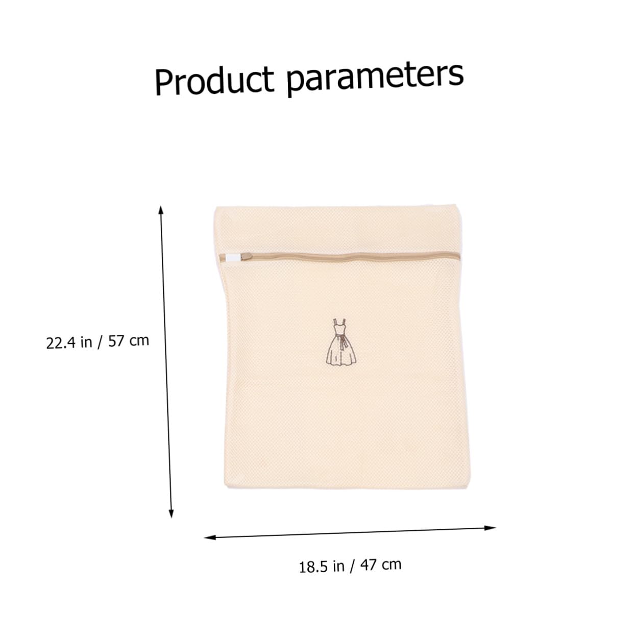 Set di Sacchetti per Biancheria 6 Pezzi in Poliestere | Rete Fine Beige, per Lavatrice e Viaggio, Riduce lo Sbiadimento e Aiuta a Mantenere la Forma