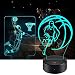 AmazeFan Basketball Night Light for Kids - 3D Basketball Night Lamp 7 Colors Optical Illusion Touch & Remote Control with 2 Acrylic Flats Best Birthday Christmas New Year Gifts for Boys Girls Baby