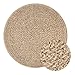 the carpet Kansas Outdoor Teppich – Wetterfester Indoor & Outdoor Teppich im Jute-Look für Balkon, Terrasse, Garten, Wohnzimmer & Esszimmer, pflegeleicht und UV-beständig, ca. 80 cm Rund