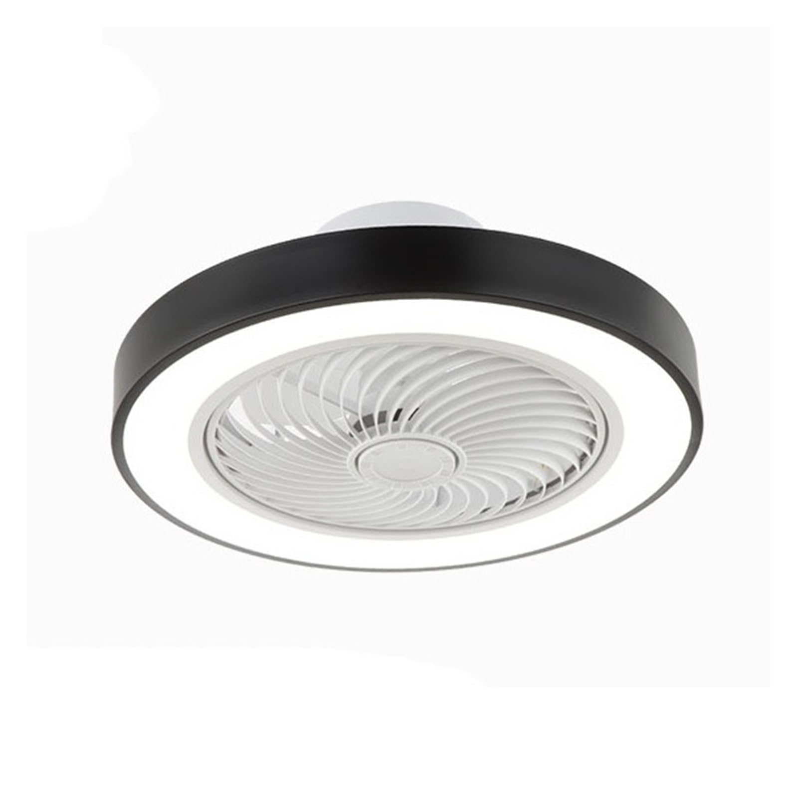 ERETYRET Led Ceiling Lamp Children's Room Bedroom Invisible Fan Lights Circular Restaurant Makaron with Remote Quiet Cooling(3,Dimming)