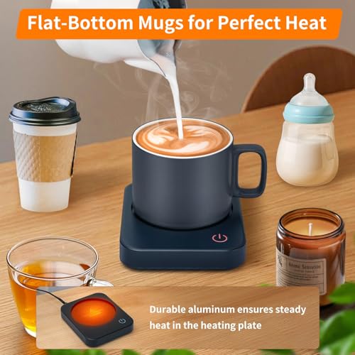 image for VOBAGA Coffee Mug Warmer for Desk with Auto Shut Off & 3-Temp Settings