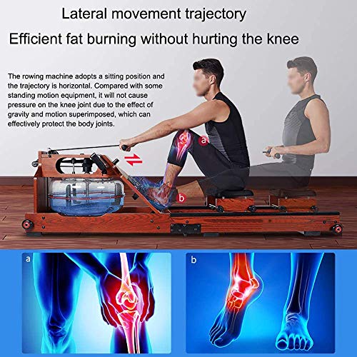Image of Rowing Machines Rowing Machine with LCD Smart Display 180 Folding Universal Wheel Design Free to Rotate and Move 13L Water Tank Suitable for Home Fitness Exercise