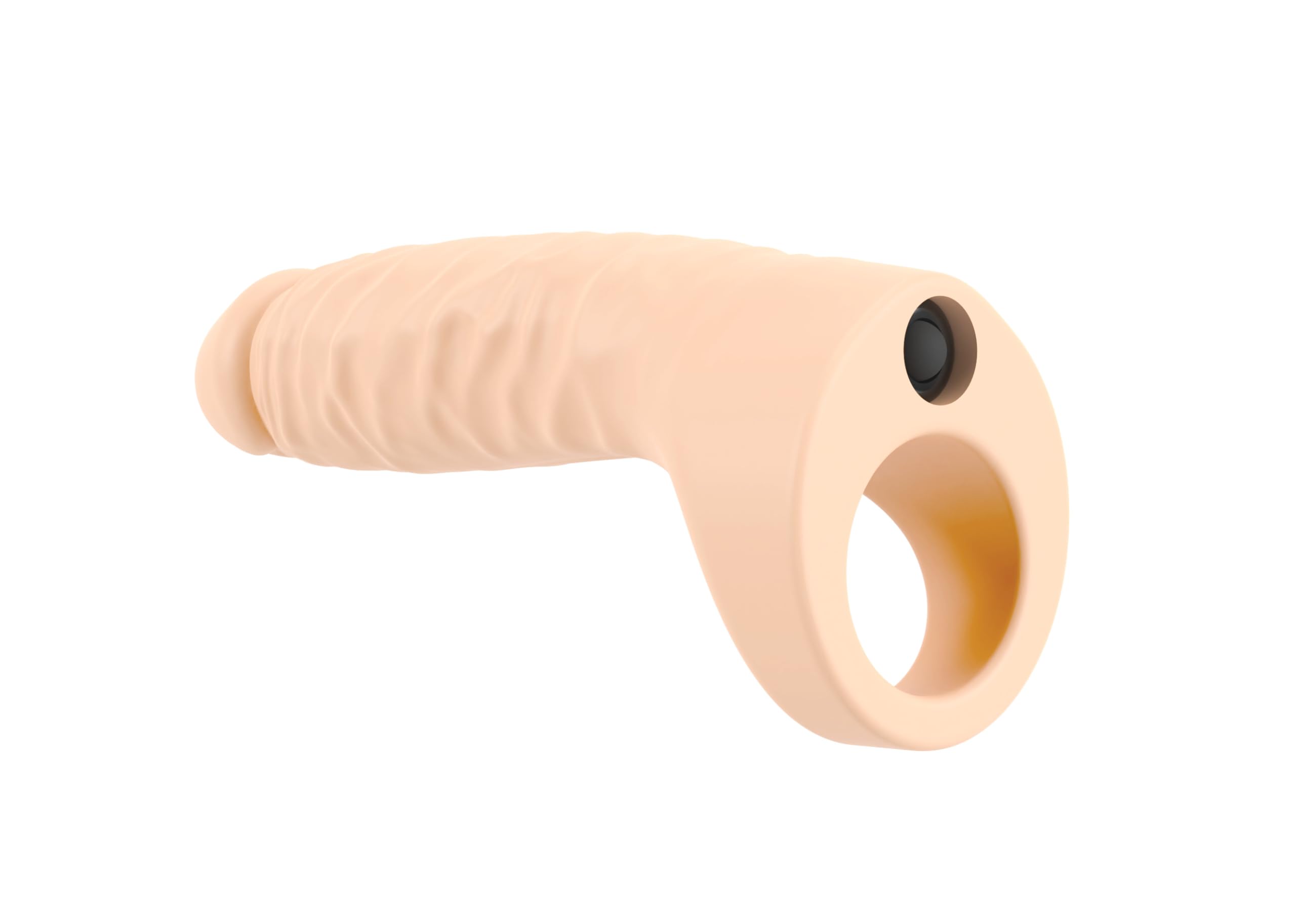 Double Fucker Vibratore Colore Della Pelle Chiaro 18 cm