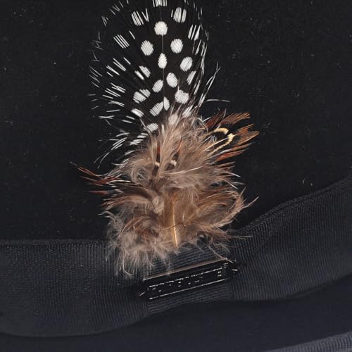 Image of FORBUSITE Wool Felt Wide Brim Fedora Hats for Women Men