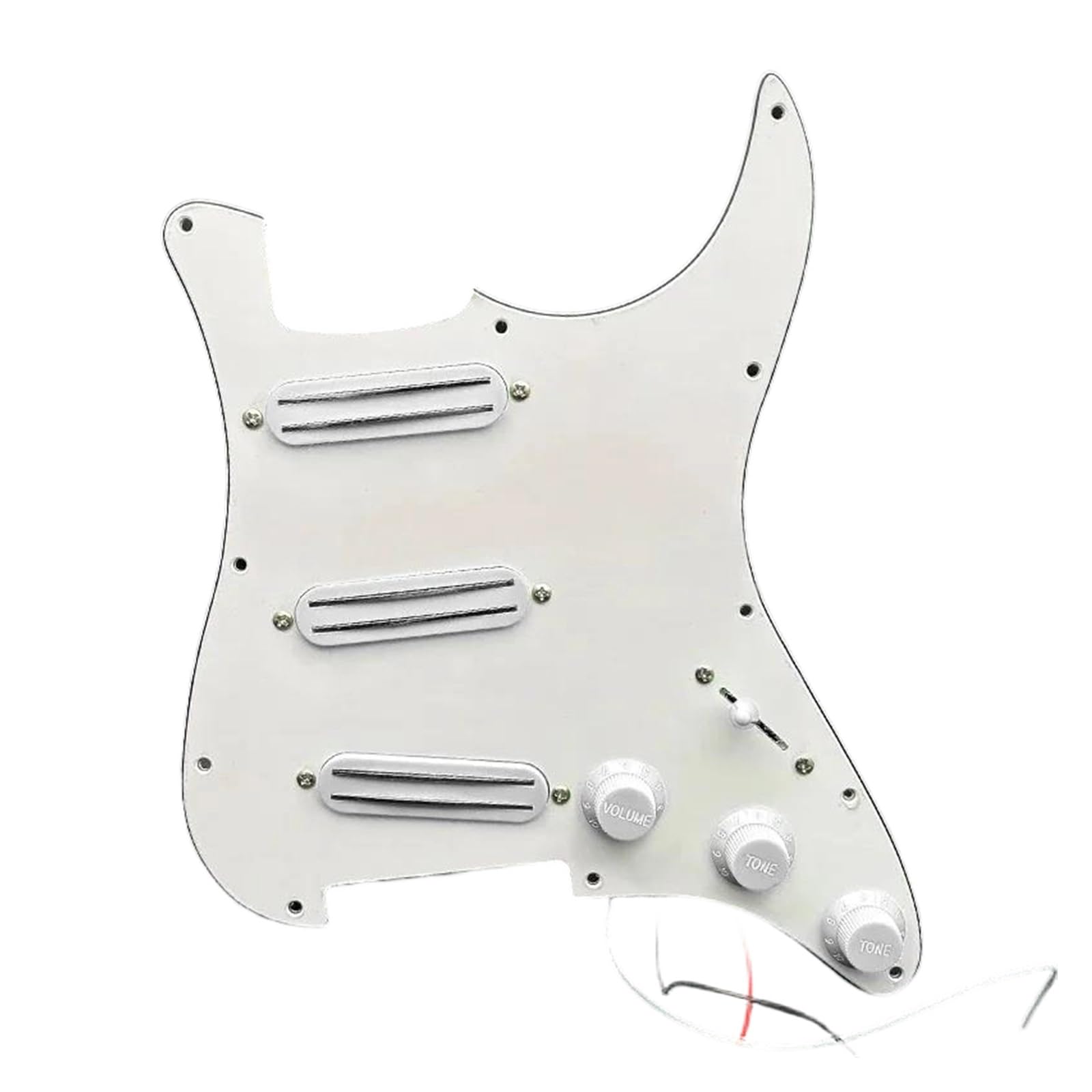 Przetwornik Alnico 5 Pickguard Dla Początkujących I Dorosłych Wstępnie Przewodowa Gitara Elektryczna SSS 9K(Wh w Wh)