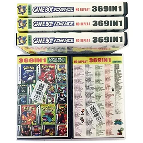 Cartucho Fita 369 Em 1 Game Boy Advance Gba Multi Jogos