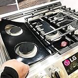 LG Stove Protector Liners - Stove Top Protector for LG Gas Ranges - Customized - Easy Cleaning Stove Liners for LG Model LRG4113ST/00