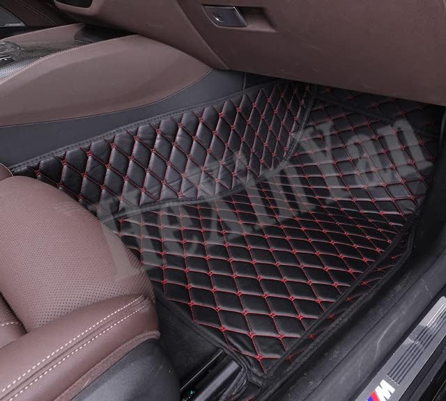 AUTO-PRO- Custom Car Floor Mats for Geely all model Emgrand GT EC7 GS GLs Coolray EC8 GC9 X7 FE1 GX7 SC6 SX7 GX2 auto styling accessories (1 black red front)