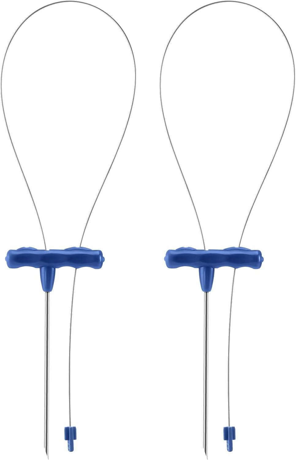 Soulchen 2 Pcs IKEJIME KIT Ike Jime Tools Ikijime Fish Spike with Stainless Steel Wire, Works for Medium Sized Fish Like Yellowtail, Sea Bass and Bream (Blue)