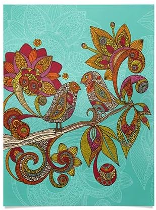 Deny Designs Valentina Ramos Hello Birds Poster, 18" x 24"