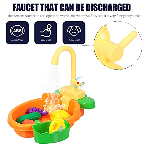 TOYANDONA 2 Stück Spielküche Küchenset für Kinder Kinderkochsets Wassertisch für Kleinkinder 1- 3 Waschbecken Spielzeug… – Bild 5