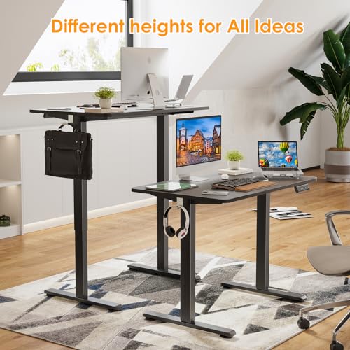 Image of STARY Electric Standing Desk Adjustable Height Sit Stand Home Office Desk with Splice Board