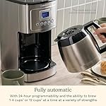 Cuisinart 12-Cup Coffee Maker with Thermal Coffee Carafe, Stainless Steel, Programmable Large Capacity Drip Coffee Machine for Home or Office, DCC-3400NAS, Silver - Image 4