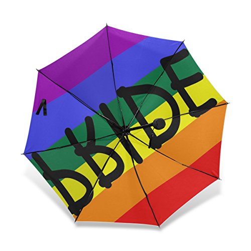 Baihuishop Windproof Golf Umbrella, Compact For Travel By Easy Carrying Sports Rain Umbrella - Strong Frame Unbreakable Lgbt Symbols Pride Pattern Pattern #TOP3