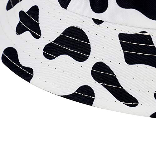 Xyiyi Cow Print Bucket Hat Funny Fishing Hats For Women, Reversible Double-Side-Wear #TOP3