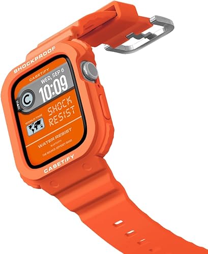 Vista 13 de Correa CASETiFY Bounce Odyssey Compatible con Apple Watch - 40mm/41mm/44mm/45mm - Negro/Plata/Goma de Mascar/Azul Eléctrico