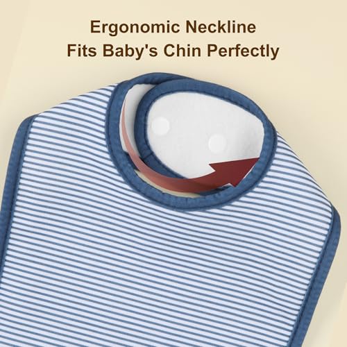 Baby Bibs for Girls & Boys Teething Feeding and Drooling,Super Soft Ultra Absorbent,10-Pack4