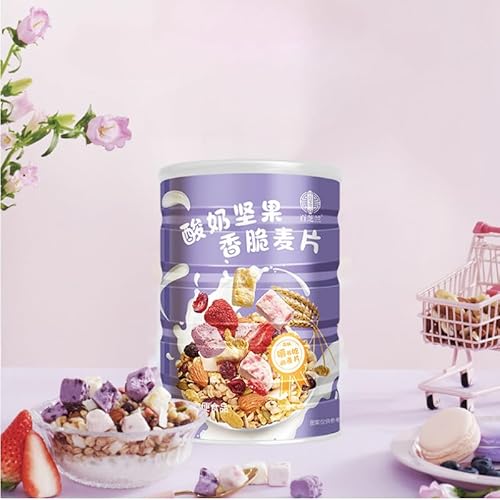 即食酸?果粒燕麦片 即席ヨーグルトオートミール 五谷?粮粉 水果?果牛?麦片 ??早餐粥500g/缶 中?美食 网?休?小吃 即食? 果粒オートミール 五穀雑穀粉 栄養朝食粥 中華美食 網紅軽食 即席スープ (2缶)