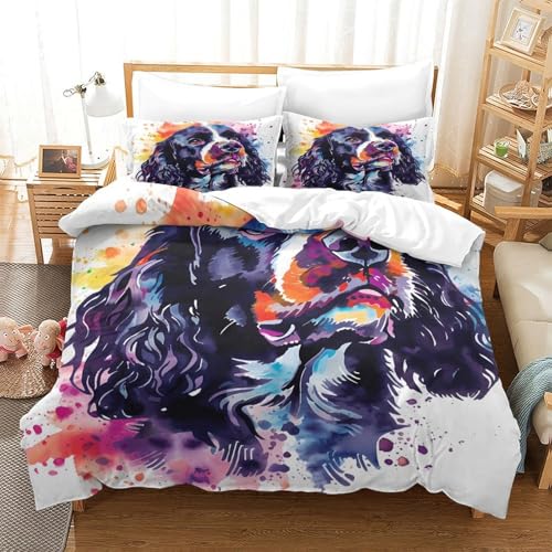Housse de couette chien ultra douce et légère microfibre 3D