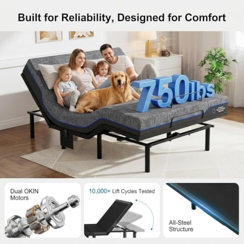 Image of Amada Adjustable Bed Frame Full with Massage and Zero Gravity