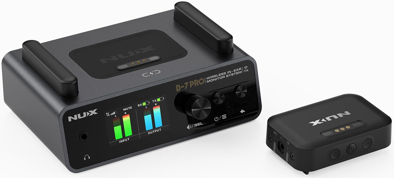 NU-X B-7 Pro kabelloses In-Ear-Überwachungssystem – professionelles Audio, vielseitige Konnektivität und unvergleichliche Leistung für anspruchsvolle Musiker