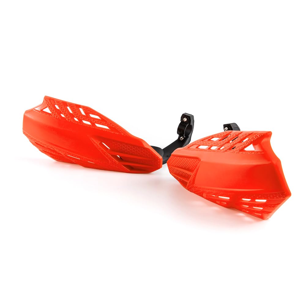 Protège-mains moto pour motos tout-terrain pour 22 mm 25 mm 28 mm protege mains moto avec protection pour les mains pour motos tout-terrain Compatible avec quads bobbers choppers (Orange)