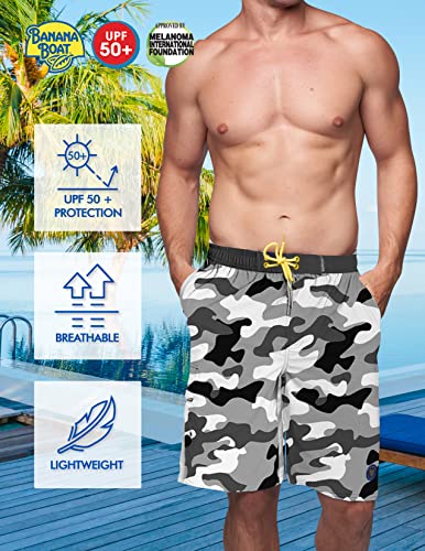 Banana Boat Men's Four-Way Stretch Performance Quick Dry Board Shorts with UPF 50+ Sun Protection2