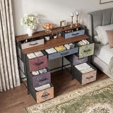 KSFASHZ Tocador Vintage Sin Espejo, Tocador de Madera con 9 Cajones, 121 x 40 x...