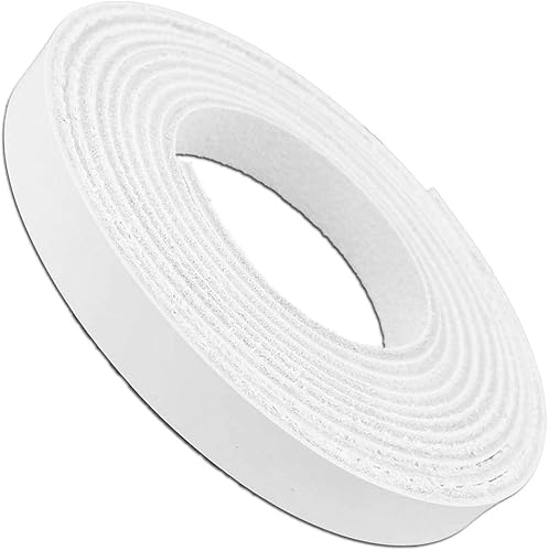 Correas de cuero blanco de 0.5in de ancho, correas de cuero Latigo de hasta 96.0in de largo, de 1,27 a 6.0ft. Pitka Leather Latigo - Correas de piel