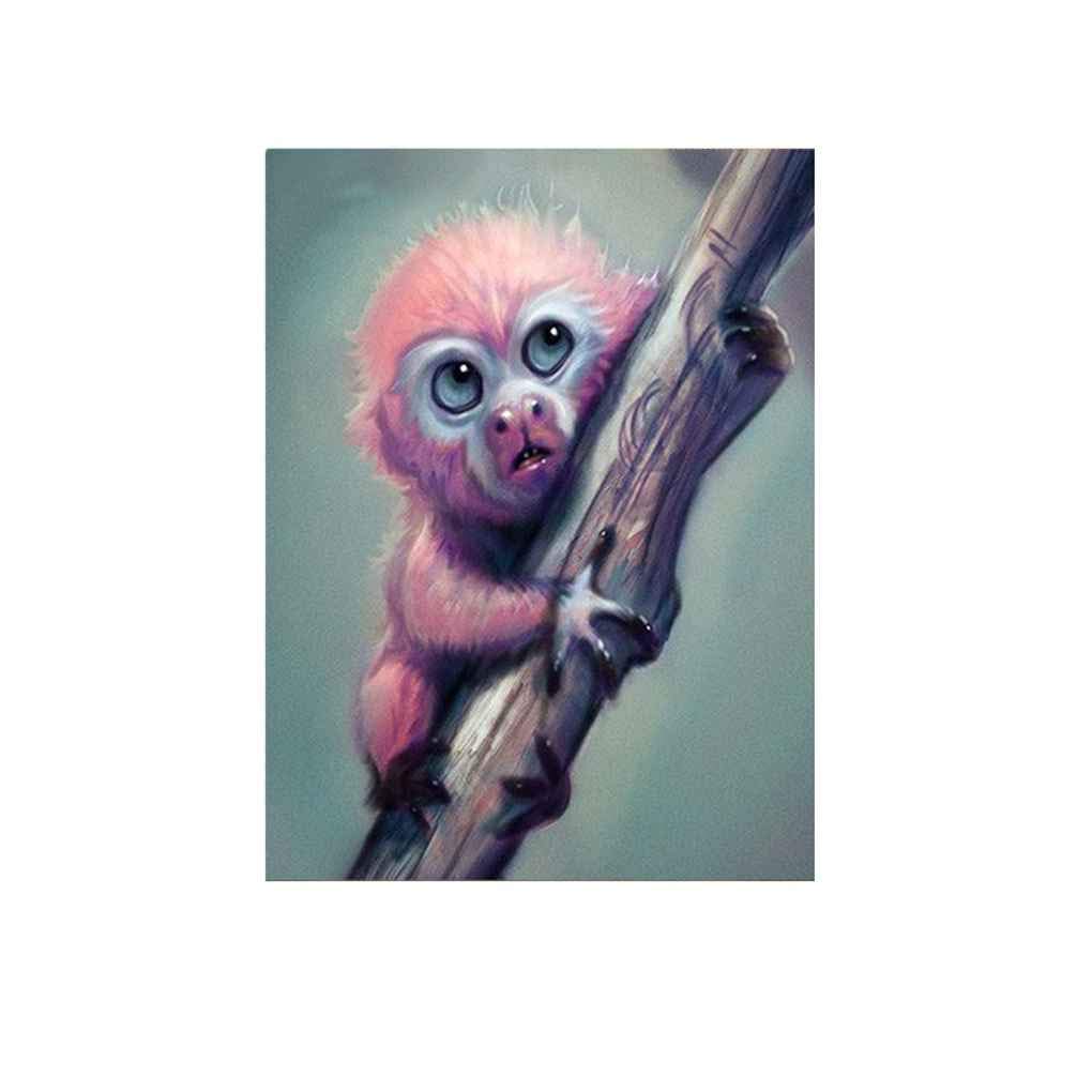 KBOLAE Cat Tiger Monkey Diamond Needlework DIY 5D Animal Rhinestone Painting Crystal Embroidery Home Office Cross Stitch, 8226DIY