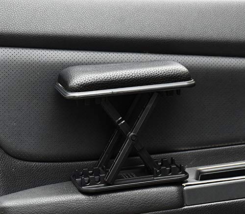MR CARTOOL Universal Car Armrest Support, Adjustable Car Armrest Left Elbow Support Pads Relieve Driver's Arm Fatigue, Armrest Portable Increase Pad Armrest Cushion Black