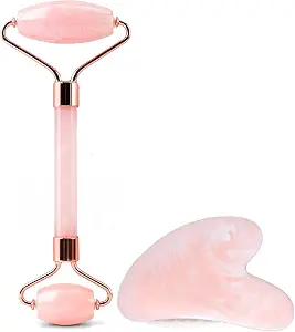 Gua Sha Facial Massage Tool and Roller Set