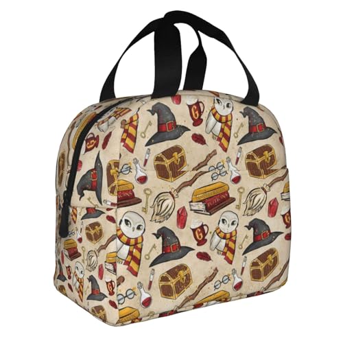 Image of Cartoon Cute Lunch Bag Reusable Portable Lunch Box Picnic Bag Shopping Bag Movie Portable Fruit Rice Bag Snack Storage Bag