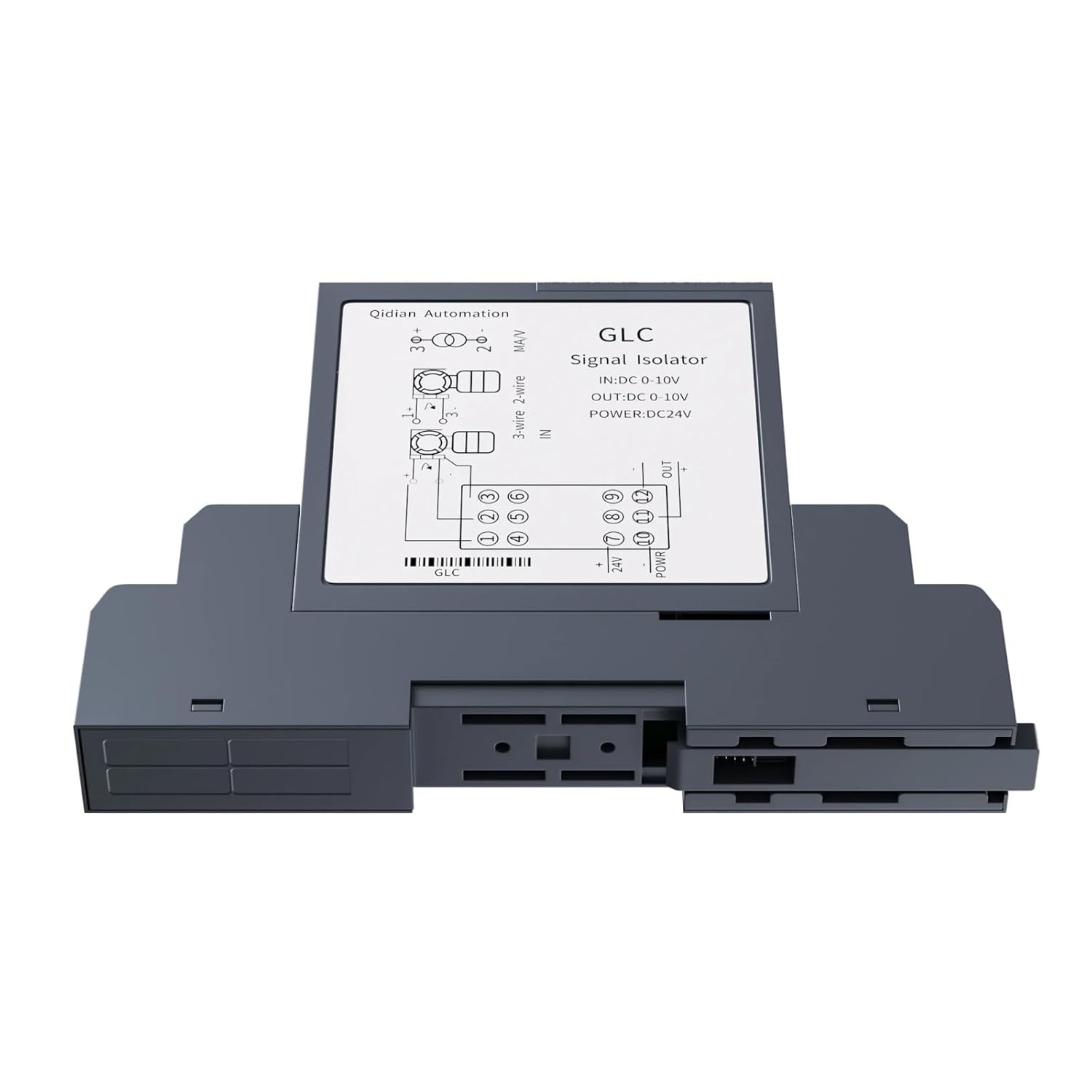 Analog Signal Isolator 4-20mA 0-10mA 0-20mA to 0-10V 0-5V 1-5V DC Converter 0-75mV(Input 4-20mA,Output 0-10mA)