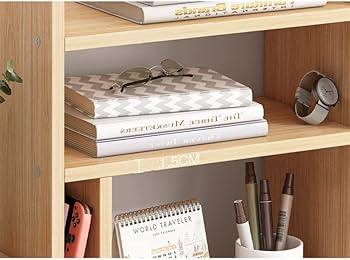 Amazon | 卓上収納ラック ウッドデスクトップ本棚カウンター書棚