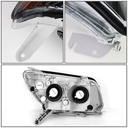 Dna Motoring Hl-Oh-086-Sm-Am Smoke Lens Amber Projector Headlights Replacement For 06-09 4Runner #TOP3