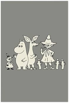 Amazon｜ムーミン リトルミイ スナフキン ポスター 絵画 インテリア